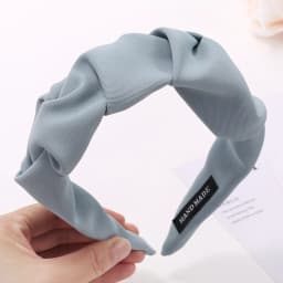 Solid Color Knotted Headband For Women Soft Fabric Wide Hairband Fashion Turban Hair Hoop Girls Daily Hair Accessories