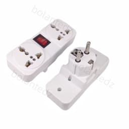 Universal EU UK US Extension Socket 2 Way Wall Power Outlet European American Plug Adapter Socket Converter With Switch 6A 250V