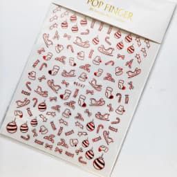 Sliver Bronzing 3D Christmas Nail Art Decoration Sticker Sparkly White Colorful Glitter Geometry Snowflake Winter Slider Foil