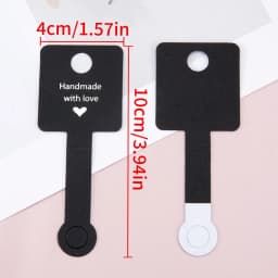 50pcs Black Coffee White Kraft Paper Cards For DIY Jewelry Necklace Earrings Bracelet Display Cards Wholesale