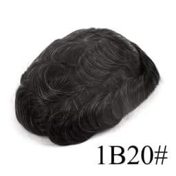 Full French Lace Bleach Knots Hairline Replacement System Toupee - Hair Replacement System for Natural Look Hair Extensions