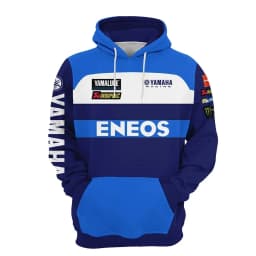 Yamaha men's 3D printed motorcycle hooded pullover shirt, suitable for street wear and motorcycle riding