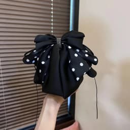 Elegant Versatile Chiffon Floral Print Bow Ponytail Clip Headwear For Women Girls Sweet Bow Ribbon Hair Clip Hair Accessories