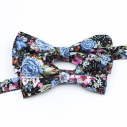 Cotton Floral Parent-Child Bowtie Set Bow Tie Necktie For Men Wedding Party Business Suits Gravata Pink Yellow Butterfly Cravats