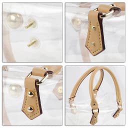 Handmade Pvc Handbag Leather Shoulder Bag Strap Transparent Tote Waterproof Clutch Travel Crossbody Women Large Capacity Handbag