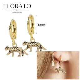 925 Sterling Silver ear needles Animal Butterfly/Elephant/Shell Pendant Hoop Earrings For Women Fashion Jewelry Accessories