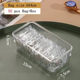 Drawer Organizer Self Sealing Plastic Jewelry Zip Lock Bags Reclosable Thick Transparent Ziplock Gift Packaging Storage Pouches
