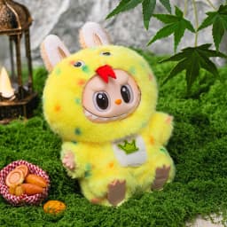 15/17cm 1st 2nd 3rd Generation Labubu Dolls With Various Cute Animal Shaped Outfits Including Shark Rabbit Chick Little Dinosaur