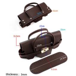 EverToner Handcraft ag Accessories Set Breathable & Scratch-Resistant Handmade Bags Handle PU Leather Bag Accessory