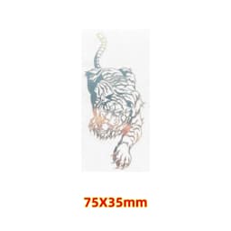 Creative dragon Phoenix metal transfer sticker Gold and silver tiger knife dragon pattern personality DIY decorative stickers