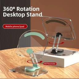 360° Rotation Acrylic Tablet Stand Adjustable Phone Bracket Folding Anti-slip Holder For iPad Pro Air Mini For 4.7-13inch Stand