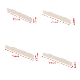 1PC Real Bone Bridge Saddle For Folk Acoustic Guitar 72MM/74MM/76MM/80MM 3MM X 12MM Guitar Accessories