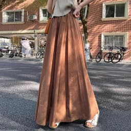 Spring Summer Women Black White Elegant Oversized Long Skirt French Fashion Brown High Waist Vacation Pleated Half Skirt Popular