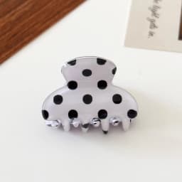 1PC Polka Dot Mini Hair Claw Clips For Women Cute Acrylic Hair Clamps Sweet Fashion Hair Accessory For Daily Hairstyles & Bangs