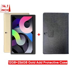 Global Language Google Play Certified Large Screen 14.1 Inch Tablet Pc 256GB Phone Call Bluetooth 5G WiFi Learning Game Pad