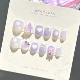 Rabbit Children False Nails Flower Full Cover Nail Art Tips Kids Fake Nail Extension Nail Supplies Bears Kids Cartoon Fake Nails
