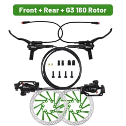 BUCKLOS Power Off Electric Bicycle Brakes 2 Piston with G3 Rotor E-Bike Hydraulic Disc Brake Set Aluminum Alloy Bike Brakes