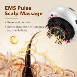 Portable Red Light Head Massager 660nm with Mist Spray Kneading Scalp Relaxation Machine Oil Applicator for Head Massage