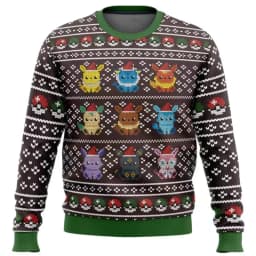 Pikachu Pok é mon Christmas Sweater Couple 2026 New Fashion Men's Hoodie Cartoon Anime Women's Hoodie Sportswear