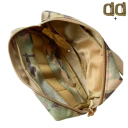 Camouflage Utility Pouch Multi‑compartment Organizer Bag for Backpack Vest Attachment Outdoor Storage Waist Accessories Bag