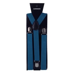 Solid Color Elastic Leather Suspenders Clip-on Buckle Men Straps Adjustable Elastic Y-Back Braces For Wedding Suit Accessories