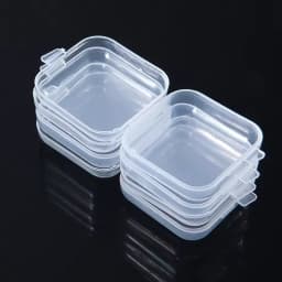 5-50PCS Mini Plastic Storage Box Transparent Jewelry Storage Box Container Portable Earring Ring Earplugs Packaging Storage Case