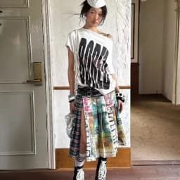 Spring Summer 2026 Women's Skirts Sexy Split Half Skirt Female Clothing Streetwear Printed Unique Design Skirt