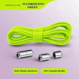 2024 New Round Elastic Laces Sneakers Shoelaces Without Ties No Tie Shoe Laces Kids Adult Quick Shoe Lace Rubber Bands for Shoes