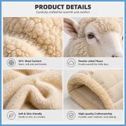 2026 Men's Winter Wool Blend Hooded Parka Thick Warm Windproof Casual Quilted Cotton Coat Heavyweight Outdoor Streetwear Vintage