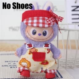 4.0 The Monsters Pin Love Series For Labubu Doll Workwear Fast Food French Fries Cosplay Clothes Fashion Coffee Ropa Clothing
