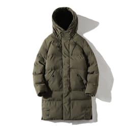 Winter Mid-Long Thick Military Padded Coat Men's Warm Jacket