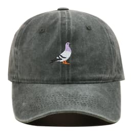 Baseball cap suitable for all seasons, pigeon embroidery pattern, men's and women's daily casual fashion, outdoor sun protection