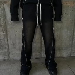 Autumn Winter Vintage Design Zipper Stitching Couples Slacks Sports EMO Men Women Pants Hip Hop Rock High Street Loose Trousers