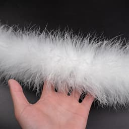50 Grams Soft Leather Powder Turkey Feather Boa 2 Yards Natural Turkey Plumes Scarf for Party Costume Clothing Shawl Decoration