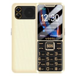 YEEMI K3 Super Thin Mobile Phone 2.4inch HD Screen GSM 2G Dual SIM Card Long Standby Flashlight Camera Type-C Button Phone
