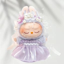For Labubu Doll Clothing Strap Pants with Mini Headphones and Mini Camera 17cm Clothing Shoes Doll DIY Accessories Training Sit