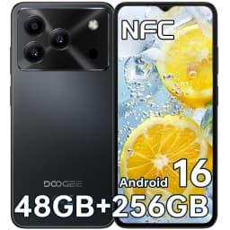 DOOGEE Note56 Plus entsperrtes Android 16 Handy, 48 GB + 256 GB/2 TB TF Erweiterung, 6,5 Zoll HD+ 90 Hz Display, 6150 mAh