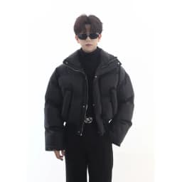 Short Quilted Padded Jacket Man Loose Korean Reviews Many Cheap Sale Work Winter Coat for Men Clothing Fashion 2025 Stylish Y2k