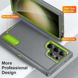 Hybrid 3 In 1 Military Grade Defender Case for Samsung Galaxy S26 Ultra/S23 FE/A56/A36/A15/A14/A13/A54/A53 Kickstand Body Cover