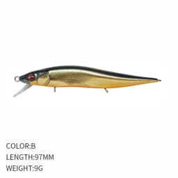 Mini Floating Minnow Fishing Lures with Noise Ball 97mm 9g Crankbait Wobblers Swimbait Artificial Hard Baits Bass Sea Fishing