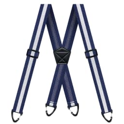 Hidden Suspenders for Men 1.6" Wide Elastic Adjustable Work Suspenders Heavy Duty with 4 Snap Loop X-back Braces for Trousers