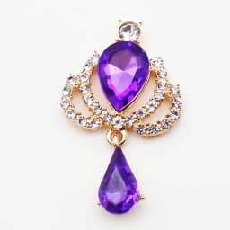 10 New 23 * 38mm Alloy Rhinestone Acrylic Brooch Fashion Gorgeous Party Holiday Wine Glass Creative Pendant