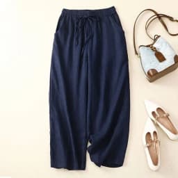 Green Casual Solid Lace Up Elastic High Waist Loose Wide Leg Women's Pants Ankle-Length Pants For Women Clothing 2024 Fashion