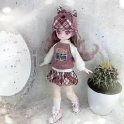 30cm Kawaii BJD Doll Girl 6 Points Joint Movable Doll with Fashion Clothes Soft Hair Dress Up Girl Toys Birthday Gift Doll New