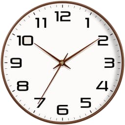 Classic Round Wall Clock Large Clear Readability Numerals Home Office Living Room Decor Offering Elegant Vintage Clock