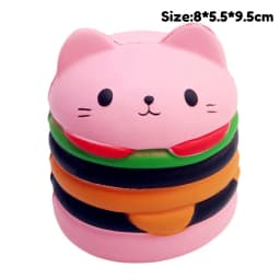 Jumbo Kawaii Squishy Slow Rising Squeeze PU Popcorn Animals Anti Stress Relief Squishies Toy Christmas Gift For Children Kids