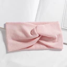 Elastic Hair Accessories Women'S New Knitted Thread Twist Turban Bandage Solid Wide Knitted Knotted Yoga Hair Band Yoga Headband