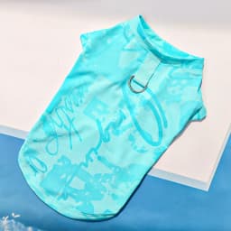 Ice Silk Fabric Dog Vest Cooling Effect Breathable Summer Lightweight Puppy Cat Pet Sleeveless Top Hot Days