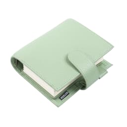 Moterm Luxe 2.0 Series Pocket Size Planner Pebbled Grain Leather A7 Notebook with 30MM Ring Mini Agenda Organizer Diary Notepad