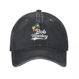Get Up Stand Up Reggae Rasta Baseball Cap Vintage Distressed Denim Washed Bob Marley Snapback Hat Unisex Adjustable Fit Cap